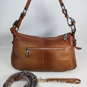 Heshe Shoulder Bag Crossbody Bag  Saddle Brown
